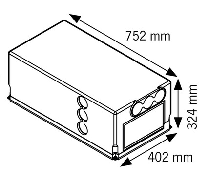 230 V E-Space Staukasten-Klimaanlage