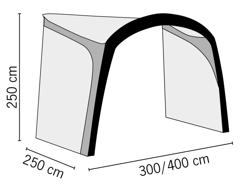 Universal Luft-Sonnensegel Playa Air 300