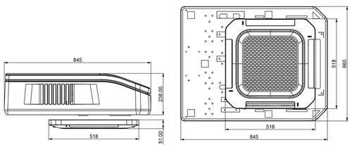 12V Dachklimaanlage E-MOTION - Weiß