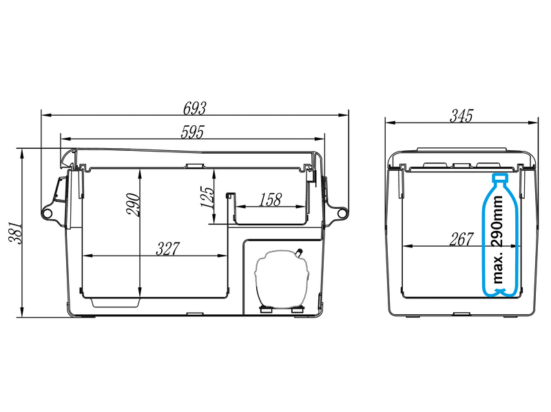 Carbest Kompressor-Kühlbox CampCooler 30