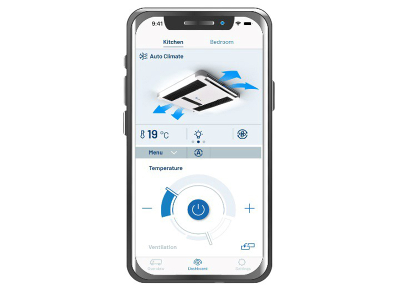 Breezonic Slim HP mit 1700 W - Schwarz
