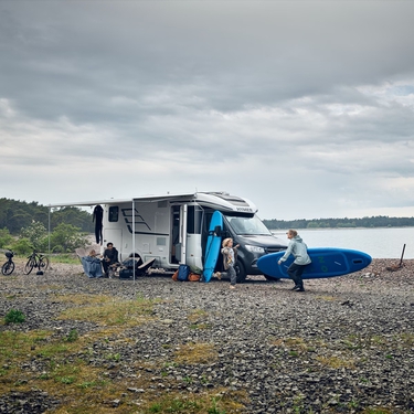 Markise Thule Omnistor 5200 - Länge: 3,15 m - Gehäuse: Anthrazit - Tuchfarbe: Mystic Grey