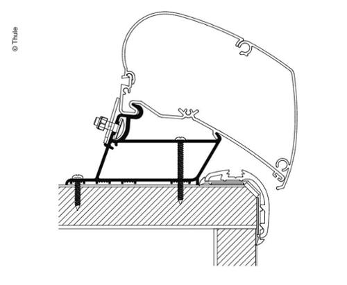 Adapter Carthago Malibu Roof 450cm